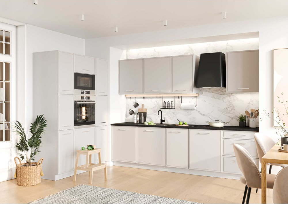 Rohová kuchyně bez pracovní desky 425 cm Jolie – STOLKAR Stolkar