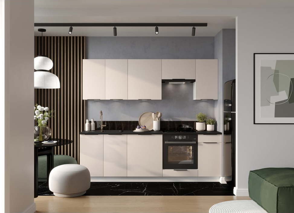 Rovná kuchyně bez pracovní desky 240 cm Zane – STOLKAR Stolkar