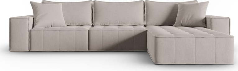 Světle šedá rohová pohovka (pravý roh) Mike – Micadoni Home Micadoni Home