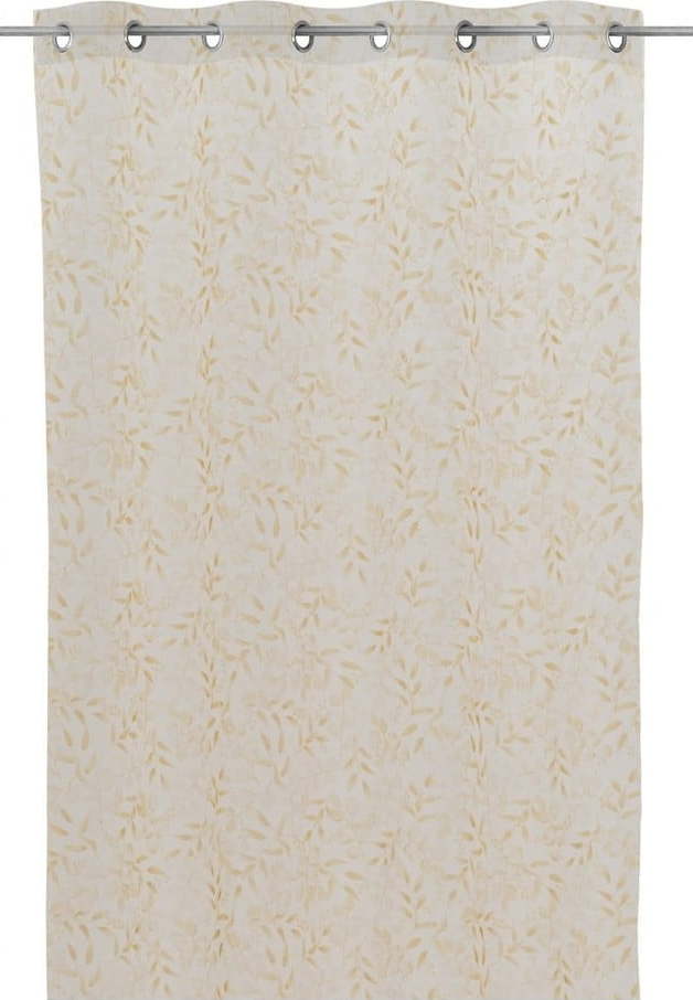 Žluto-bílá záclona 140x260 cm Branches – Casa Selección Casa Selección