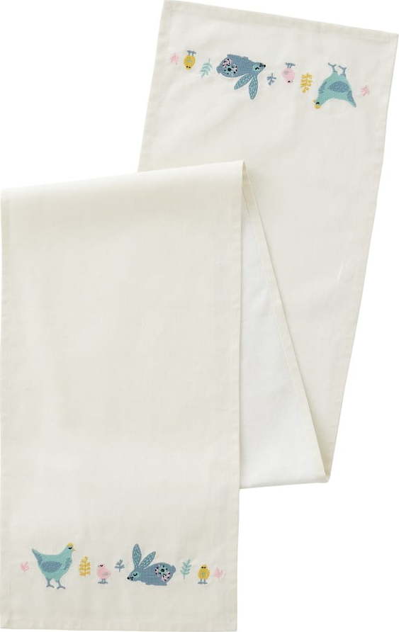 Bavlněný běhoun na stůl 32x220 cm Cottage Friends – Catherine Lansfield Catherine Lansfield