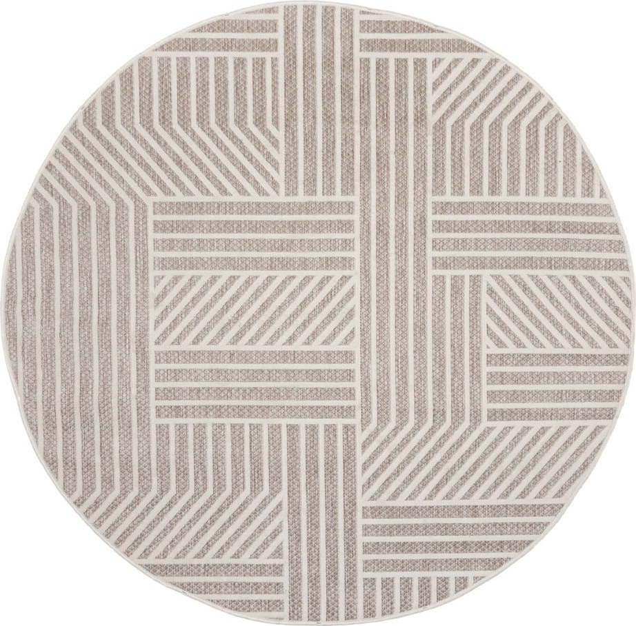 Béžový venkovní koberec Flair Rugs Blocks