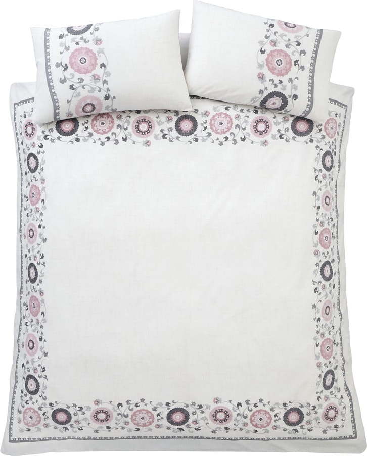 Bílé bavlněné povlečení 200x200 cm Hana - Pineapple Elephant Pineapple Elephant