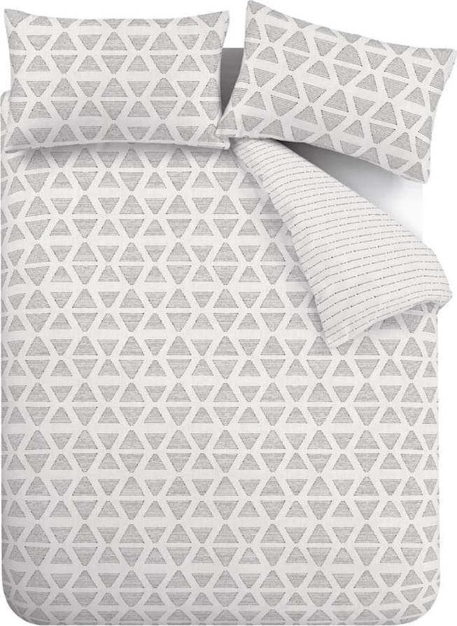 Černobílé povlečení na dvoulůžko 200x200 cm Geo – Catherine Lansfield Catherine Lansfield