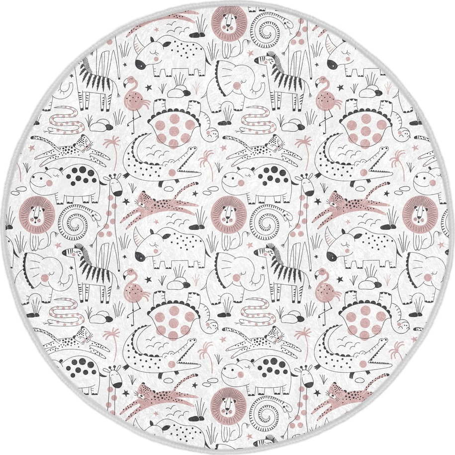 Dětský koberec ve světle šedo-bílé barvě ø 100 cm Comfort – Mila Home Mila Home