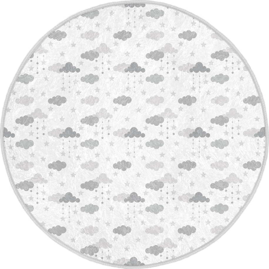 Dětský koberec ve světle šedo-bílé barvě ø 100 cm Comfort – Mila Home Mila Home