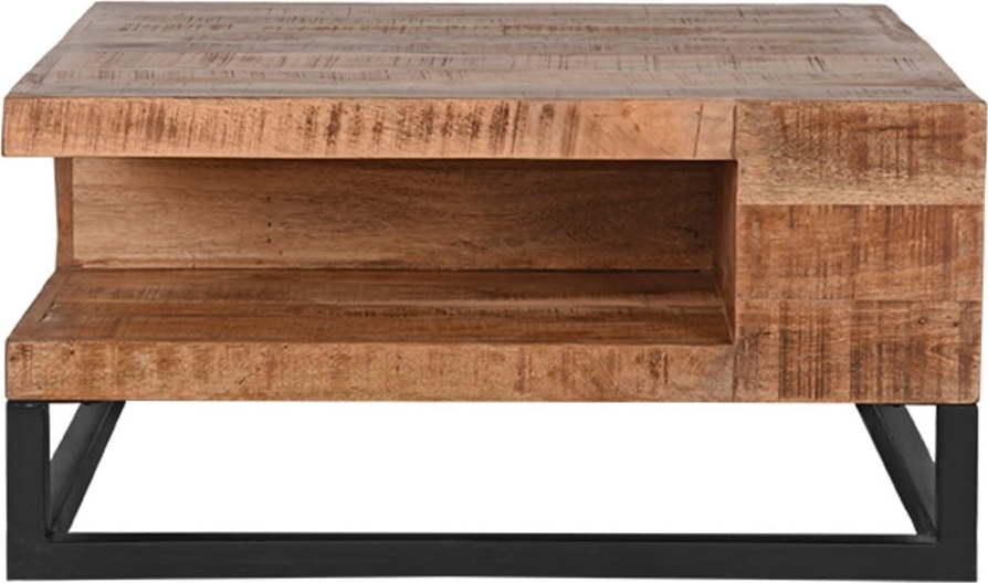 Konferenční stolek z mangového dřeva v přírodní barvě 80x80 cm Cube – LABEL51 LABEL51