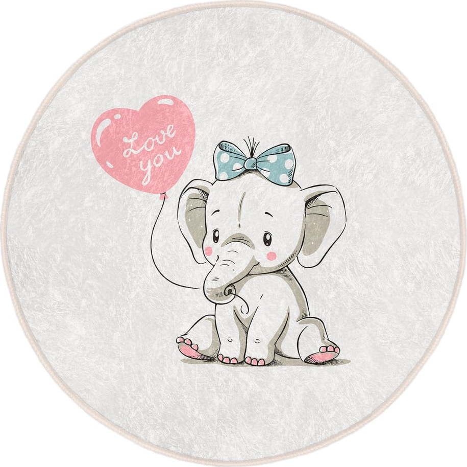 Krémový dětský koberec ø 100 cm Comfort – Mila Home Mila Home