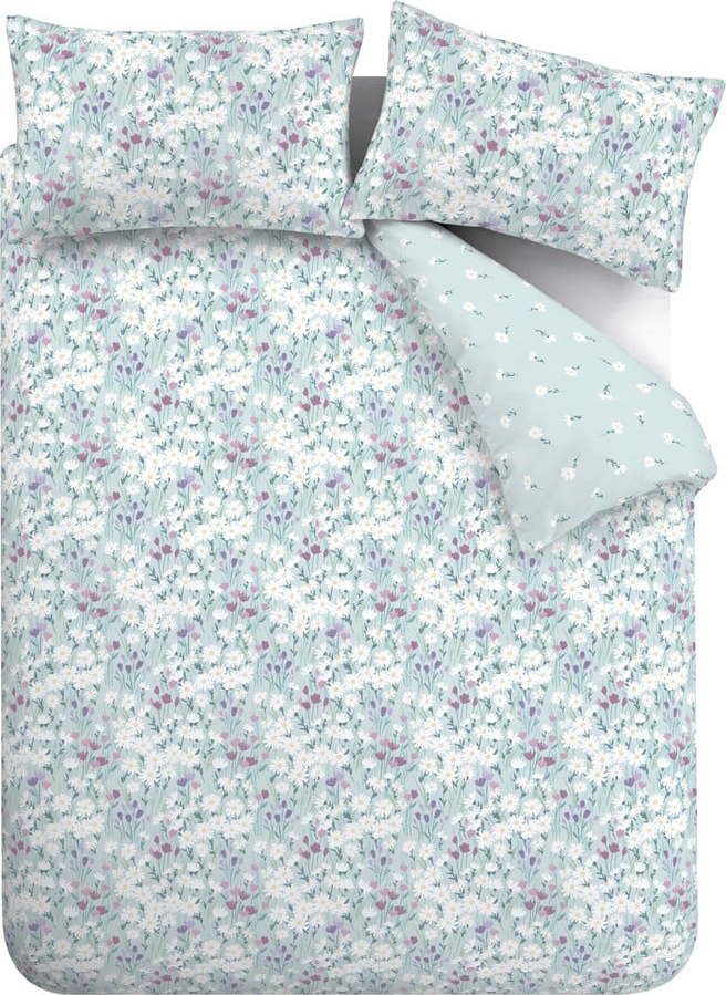 Modré povlečení na dvoulůžko 200x200 cm Daisy – Catherine Lansfield Catherine Lansfield