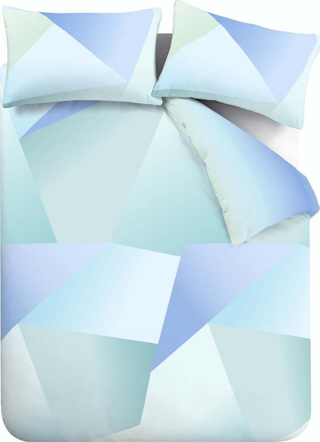 Modro-zelené povlečení na dvoulůžko 200x200 cm Larsson – Catherine Lansfield Catherine Lansfield
