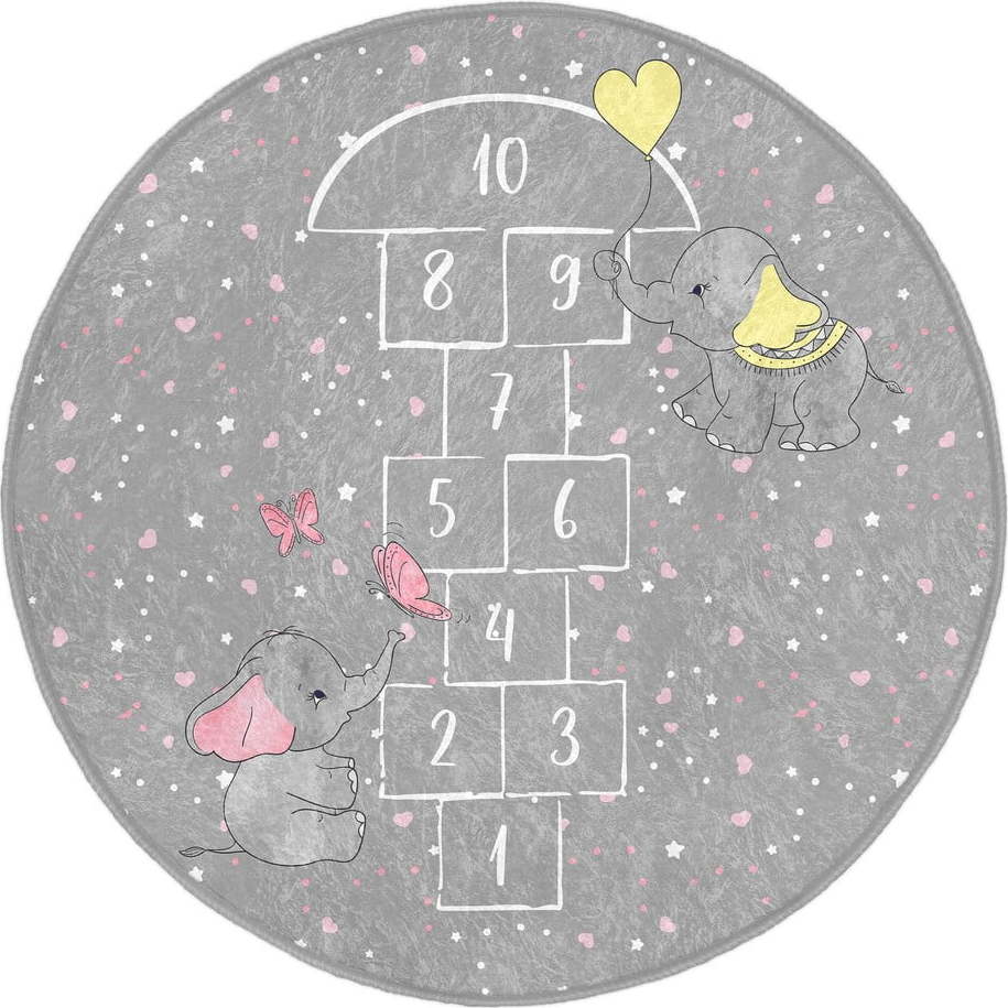 Šedý dětský koberec ø 120 cm Comfort – Mila Home Mila Home