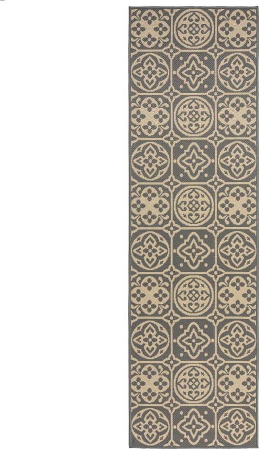 Šedý venkovní běhoun Flair Rugs Tile