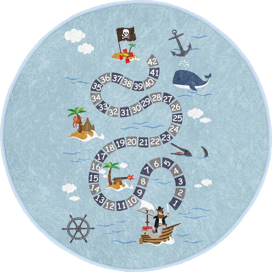 Světle modrý dětský koberec ø 80 cm Comfort – Mila Home Mila Home