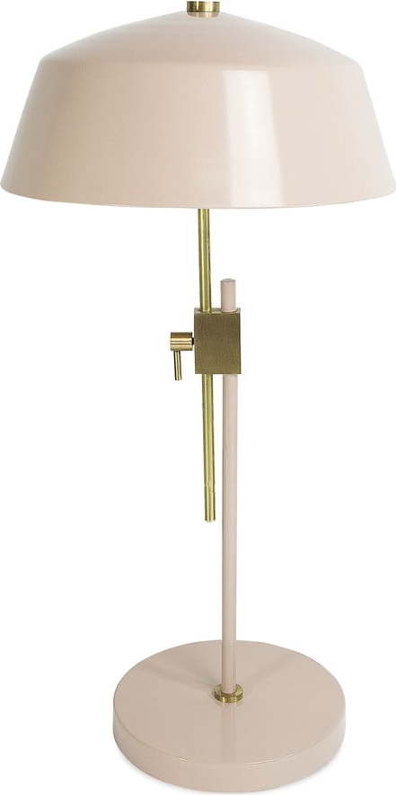Světle růžová stolní lampa s kovovým stínidlem (výška 64 cm) Dusk – HF Living HF Living