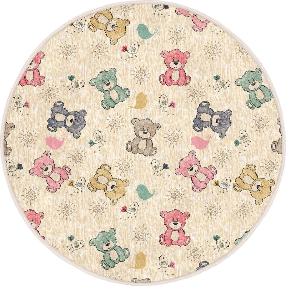 Světle žlutý dětský koberec ø 80 cm Comfort – Mila Home Mila Home