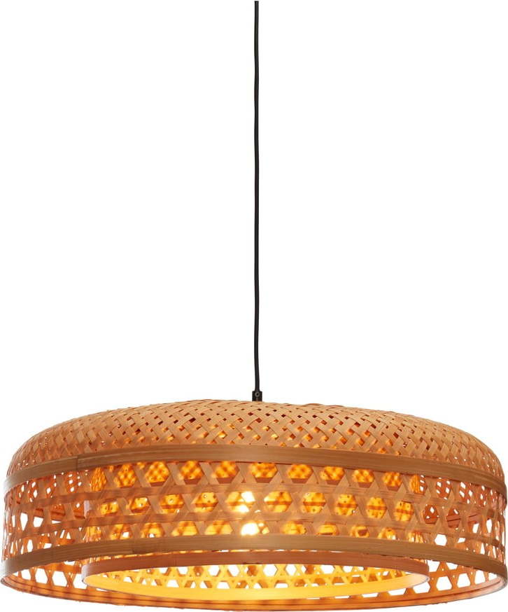 Závěsné svítidlo bambusovým stínidlem v přírodní barvě ø 60 cm Ubud – Good&Mojo Good&Mojo