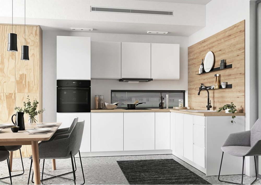 Rohová kuchyně bez pracovní desky 270 cm Amity – STOLKAR Stolkar