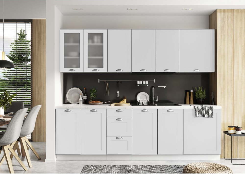 Rovná kuchyně bez pracovní desky 260 cm Kai – STOLKAR Stolkar