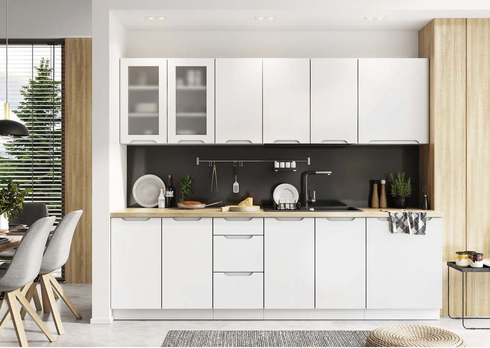 Rovná kuchyně bez pracovní desky 260 cm Nico – STOLKAR Stolkar