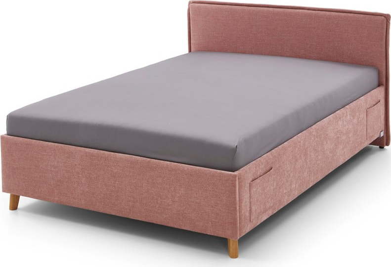 Růžová dětská postel s úložným prostorem 120x200 cm Fun – Meise Möbel Meise Möbel