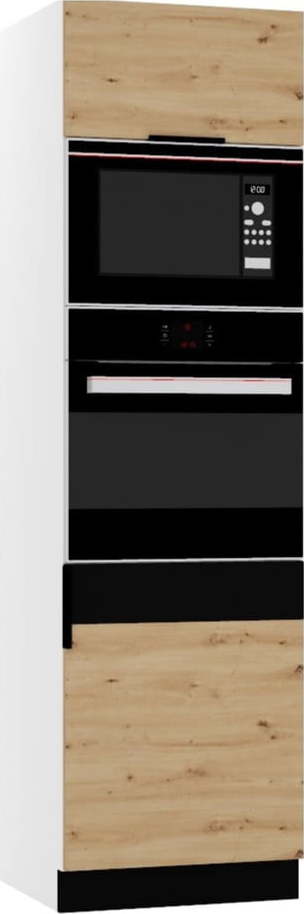 Vysoká kuchyňská skříň na vestavnou troubu a mikrovlnku (šířka 60 cm) Kian – STOLKAR Stolkar