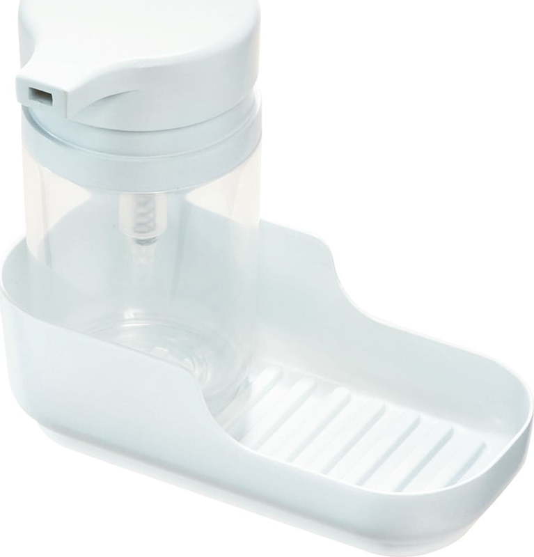 Bílý stojan na mycí prostředky z recyklovaného plastu Eco System – iDesign iDesign