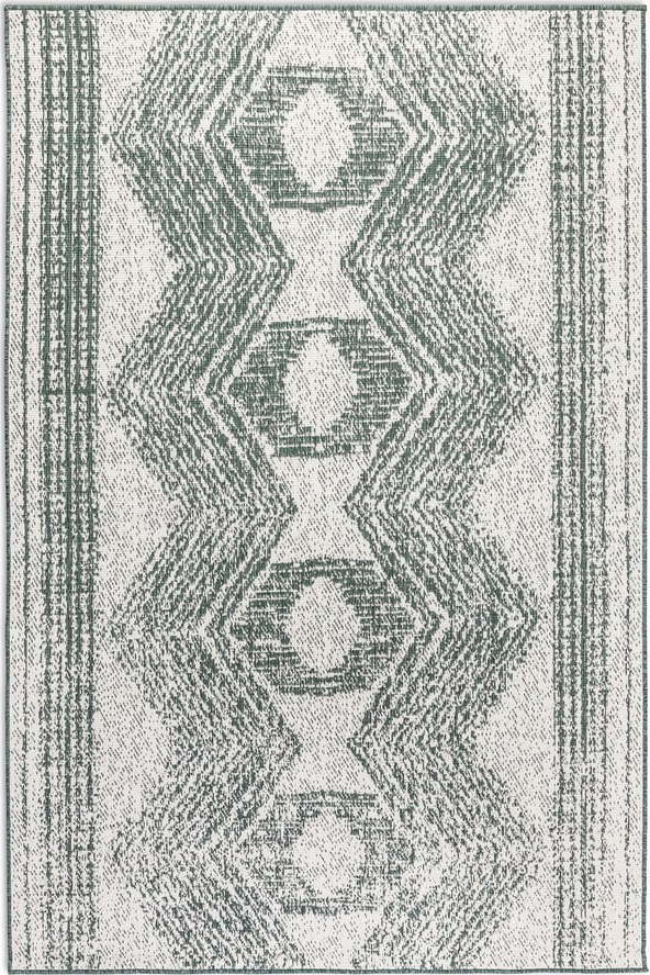 Krémovo-zelený venkovní koberec 80x150 cm Gemini – Elle Decoration Elle Decoration