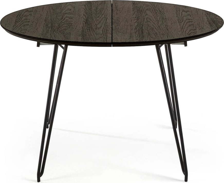 Kulatý rozkládací jídelní stůl s deskou v dekoru jasanového dřeva ø 120 cm Norfort – Kave Home Kave Home