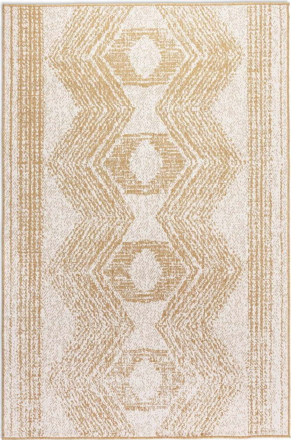 Okrově žluto-krémový venkovní koberec 120x170 cm Gemini – Elle Decoration Elle Decoration