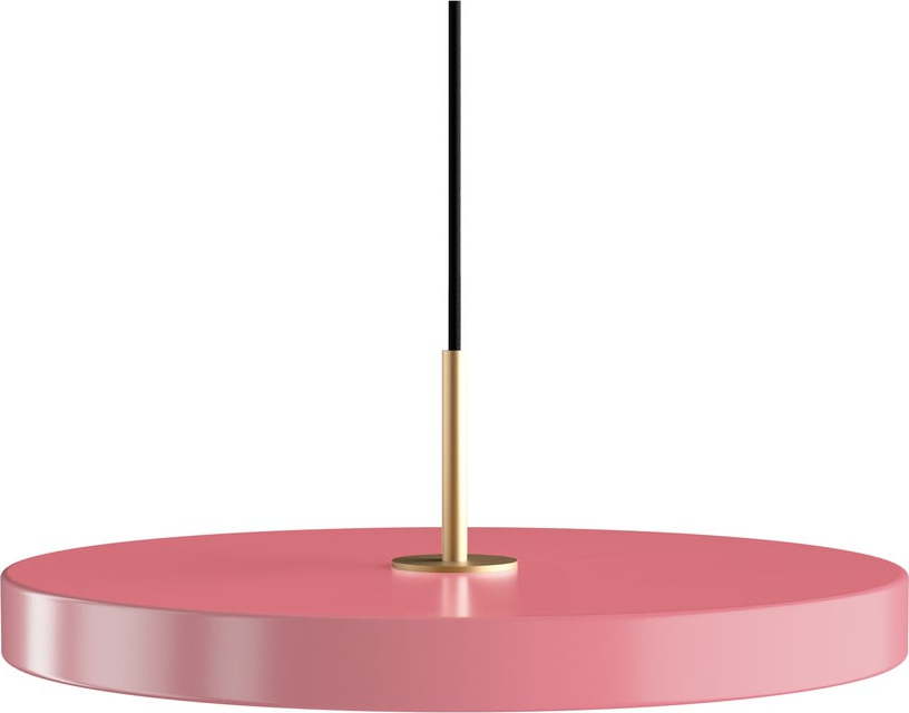 Růžové LED závěsné svítidlo s kovovým stínidlem ø 43 cm Asteria Medium – UMAGE UMAGE