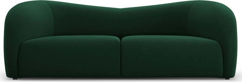 Tmavě zelená sametová pohovka 197 cm Santi – Interieurs 86 Interieurs 86