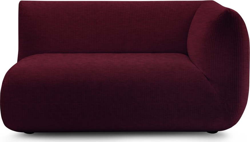 Vínový manšestrový modul pohovky (pravý roh) Lecomte – Bobochic Paris Bobochic Paris