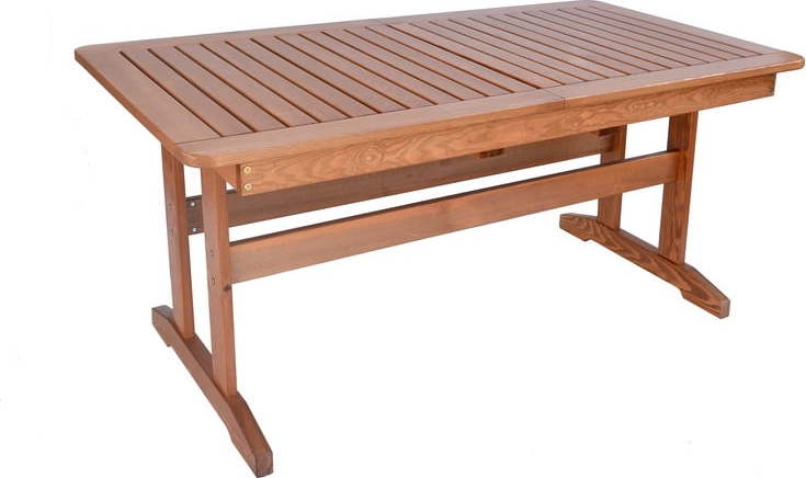 Zahradní jídelní stůl z borovicového dřeva 90x160 cm Luisa – Rojaplast Rojaplast