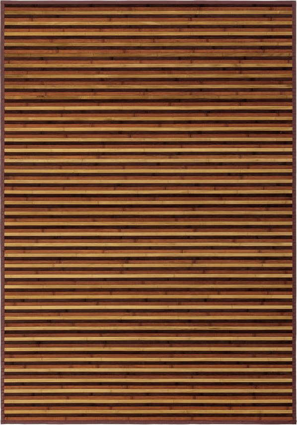 Bambusový koberec v hnědo-hořčicové barvě 140x200 cm – Casa Selección Casa Selección