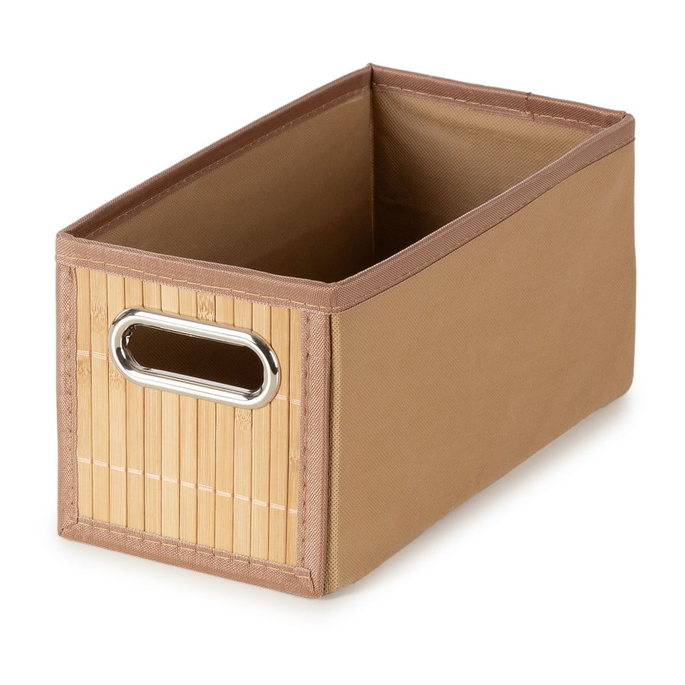 Bambusový úložný box v přírodní barvě 15x31x15 cm – Compactor Compactor
