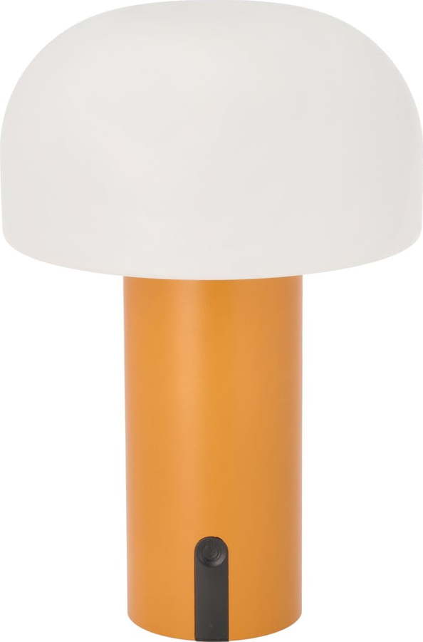 Bílá/oranžová LED stolní lampa (výška 22