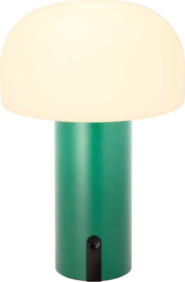 Bílá/zelená LED stolní lampa (výška 22