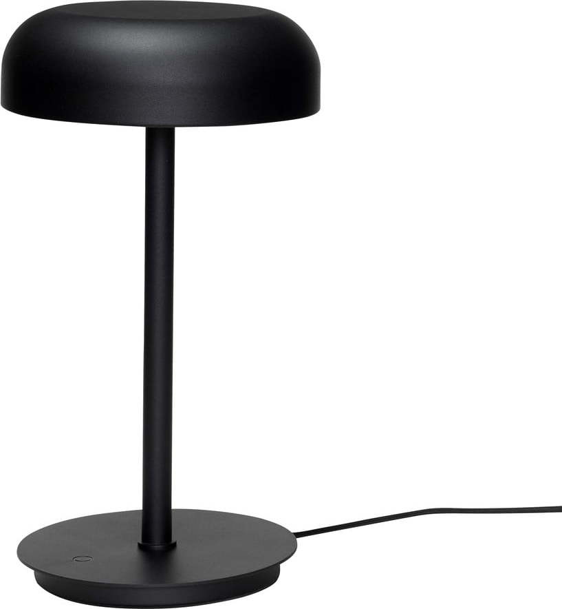 Černá LED stmívatelná stolní lampa (výška 37 cm) Velo – Hübsch Hübsch
