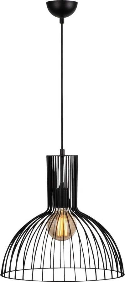 Černé závěsné svítidlo s kovovým stínidlem ø 38 cm Fellini – Opviq lights Opviq lights