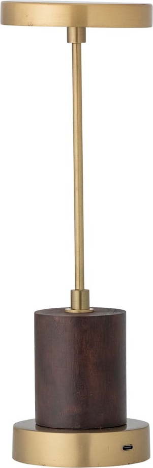 LED stmívatelná stolní lampa ve zlaté barvě s kovovým stínidlem (výška 30 cm) Chico – Bloomingville Bloomingville
