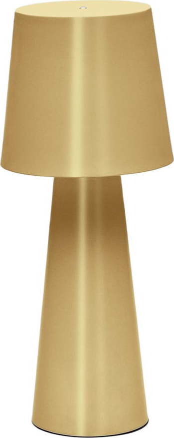 LED stmívatelná stolní lampa ve zlaté barvě s kovovým stínidlem (výška 40 cm) Arenys – Kave Home Kave Home