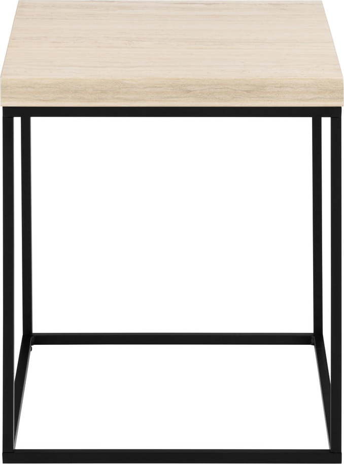 Odkládací stolek s deskou v dekoru mramoru 40x40 cm Barossa – Actona Actona