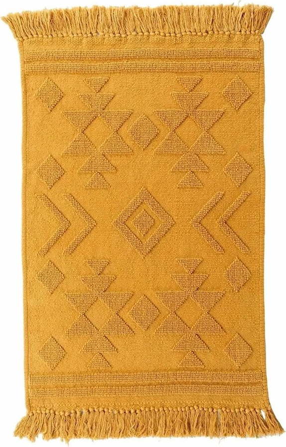 Okrově žlutý pratelný koberec 60x90 cm Cilaos – douceur d'intérieur Douceur d intérieur