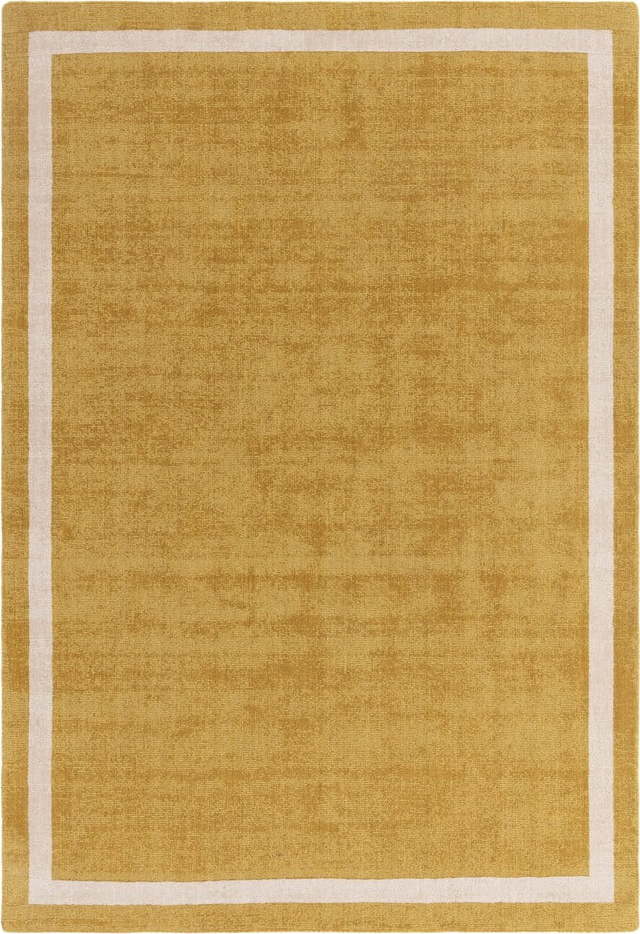 Okrově žlutý ručně tkaný vlněný koberec 160x230 cm Albi – Asiatic Carpets Asiatic Carpets