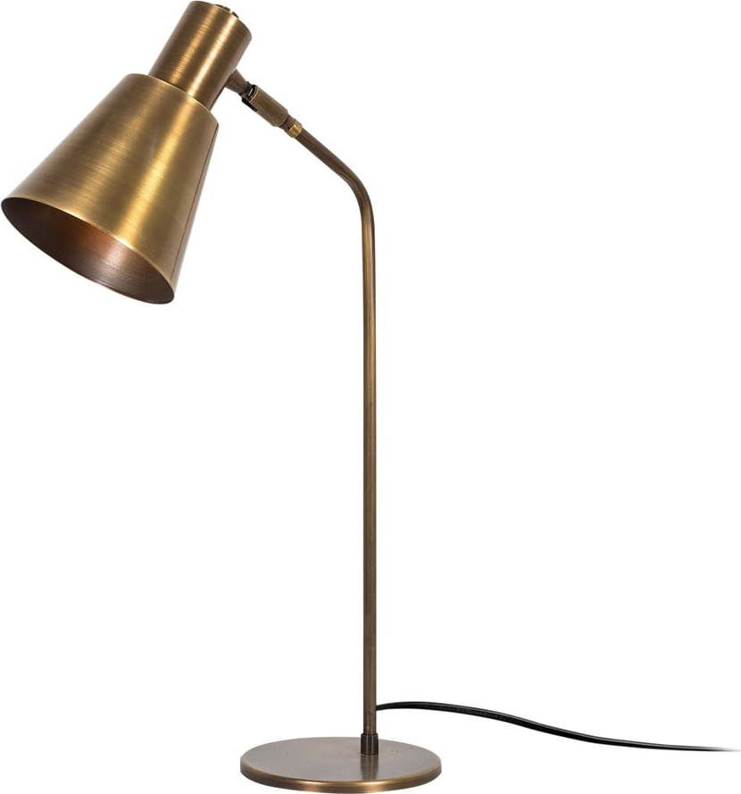Stolní lampa v bronzové barvě s kovovým stínidlem (výška 50 cm) Sivani – Opviq lights Opviq lights