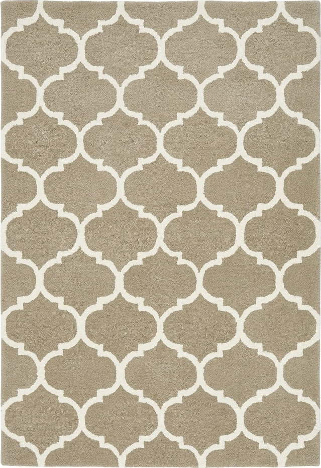 Světle hnědý ručně tkaný vlněný koberec 80x150 cm Albany – Asiatic Carpets Asiatic Carpets