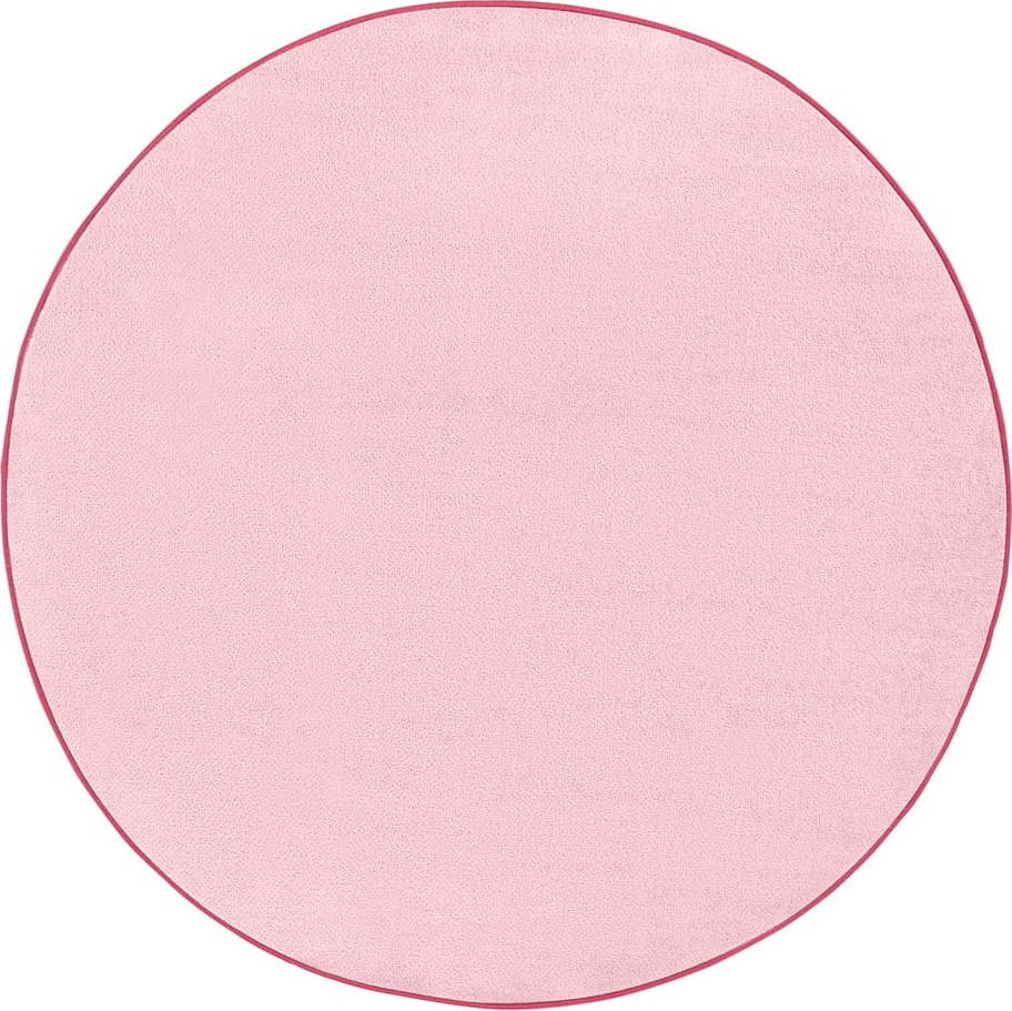 Světle růžový kulatý koberec ø 200 cm Fancy – Hanse Home Hanse Home