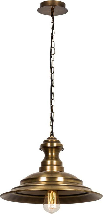 Závěsné svítidlo v bronzové barvě s kovovým stínidlem ø 39 cm Sivani – Opviq lights Opviq lights
