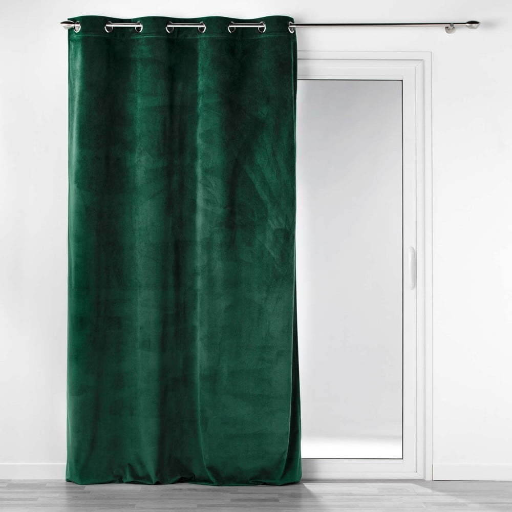 Zelený manšestrový závěs 140x260 cm Casual – douceur d'intérieur Douceur d intérieur