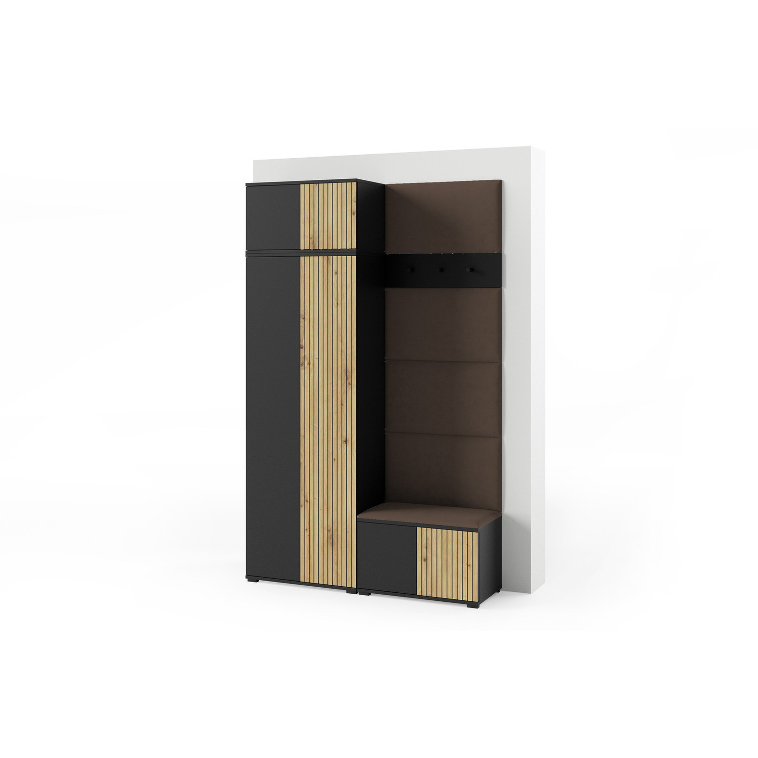 Předsíňová stěna ROSS 2 Hnědá SG nabytek